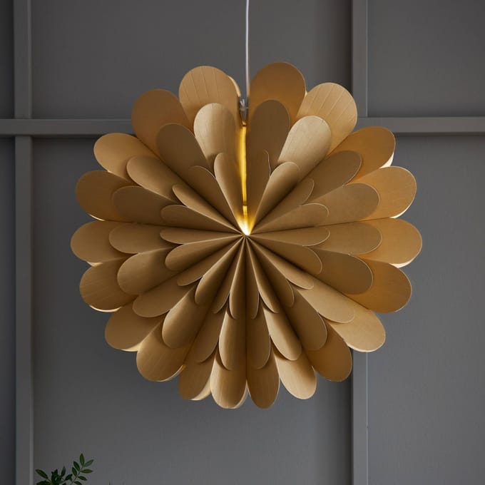 Markslöjd Hangende ster Maravilla, goud Ø 60 cm