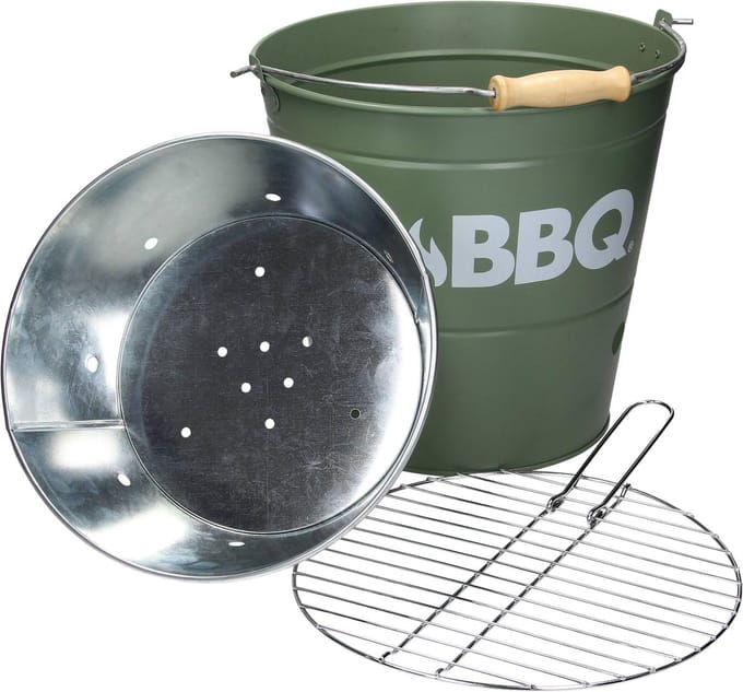 ECD Germany | Grillschaal met grillrooster en draaggreep Rocky