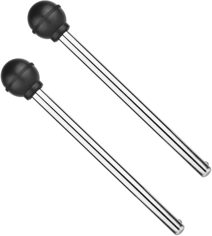 Dailygoods- Gewichtstapelpennen 2 Stuks - Ronde Pen 3/8 inch Diameter
