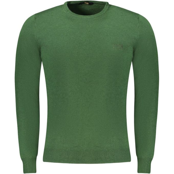 Cavalli Class Groene Viscose Heren Trui