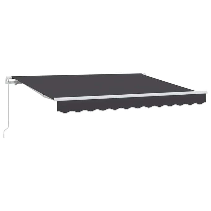 vidaXL - Uitschuifbare - luifel - Antraciet - 300 - x - 200 - cm - Stof