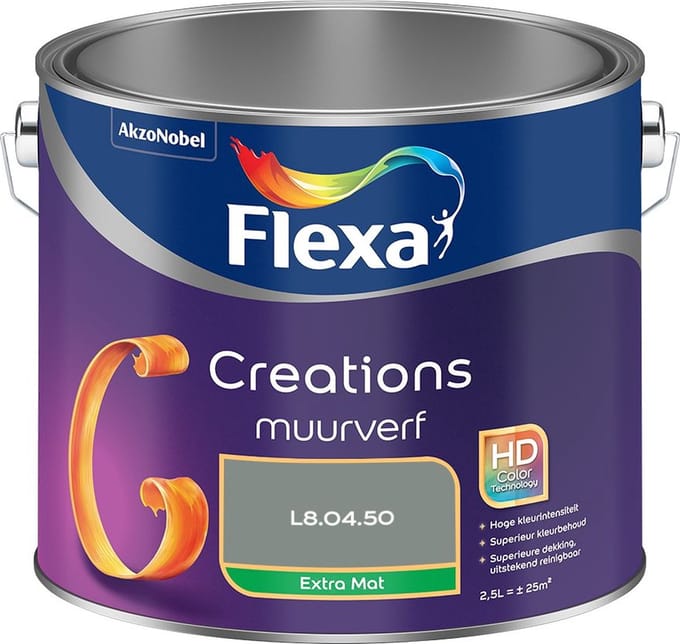 Flexa - Creations Muurverf Extra Mat - L8.04.50 - Mengverf - 2,5 L