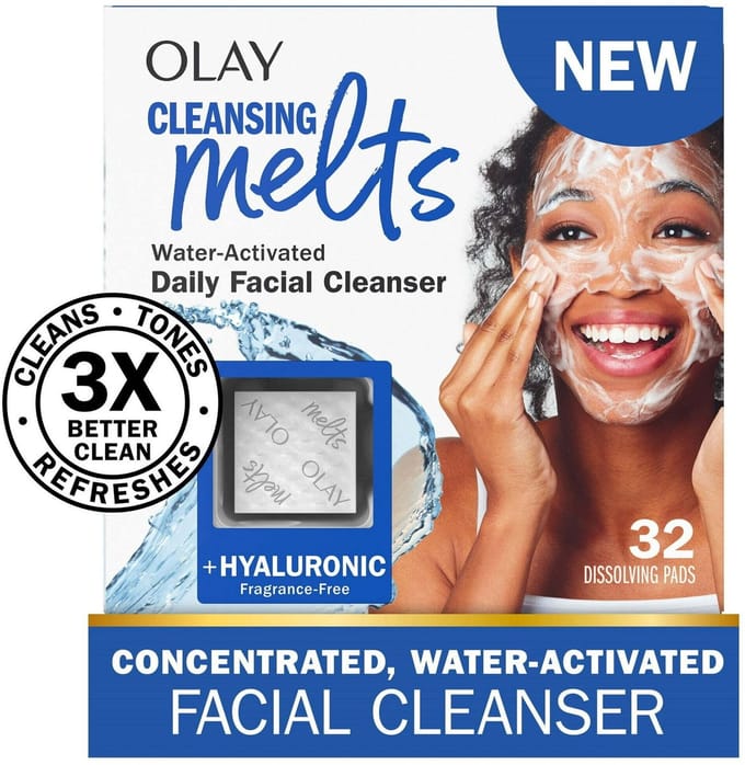 Olay - Cleansing Melts + Hyaluronic Face Cleanser