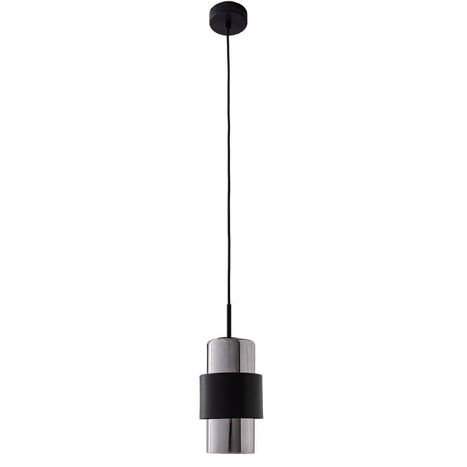 Zambelis Hanglamp 22002 van glas en metaal zwart mat