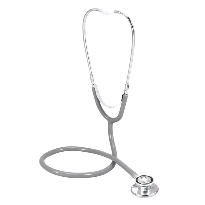 Multifunctionele dubbele kop stethoscoop, dubbele kop estetoscopio, medisch hulpmiddel voor de gezondheidszorg, grijs grijs
