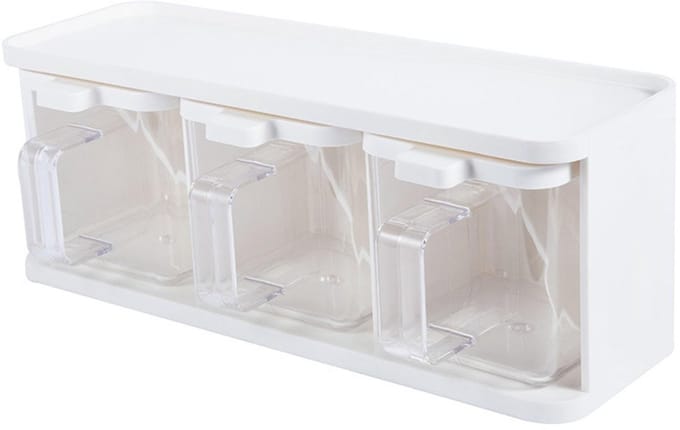 Dailygoods- Kruidendoos 3 Compartimenten - Keuken - Plastic Organizer