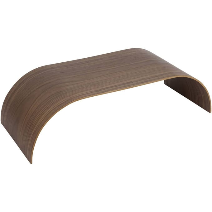 AYTM Curva dienblad, walnootkleurig, 62 x 25 x 16 cm, hout