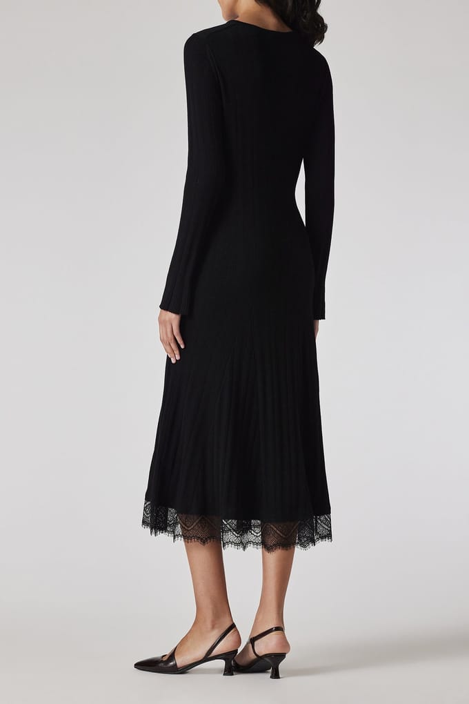 Paul Smith Knitted Dress Black Größe: S | Midikleider Outlet | Damen | Schwarz