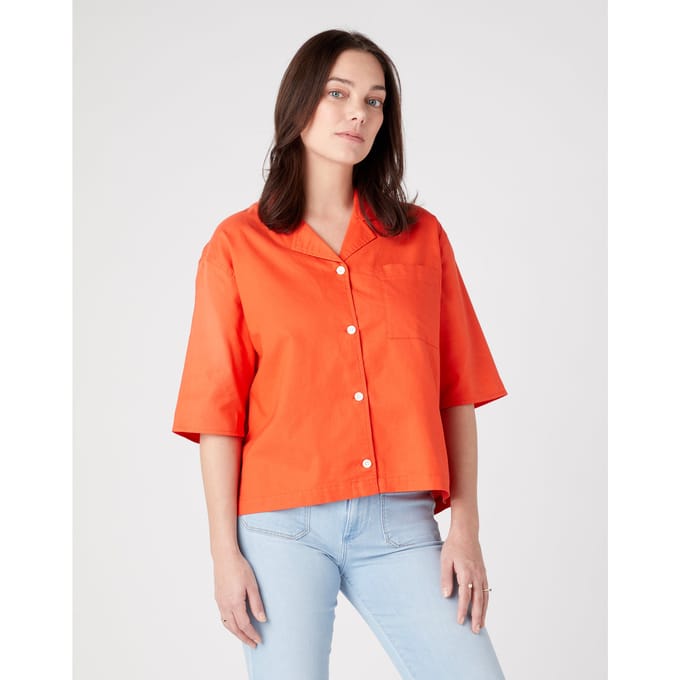 Wrangler - BLOUSE ORANGE - XS