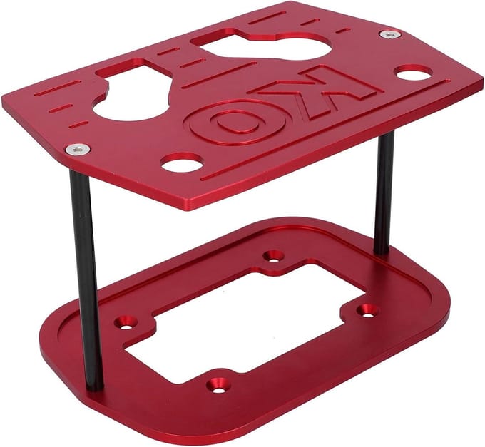 Batterijhouder - Accu Bevestiging - Voertuig Stabiliteit - Aluminium Constructie - Groep 34/78 - Rood