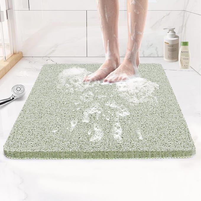 Antislip Douchemat 61 x 61 cm voor Ouderen - Mintgroen - Ideaal voor Badkamer