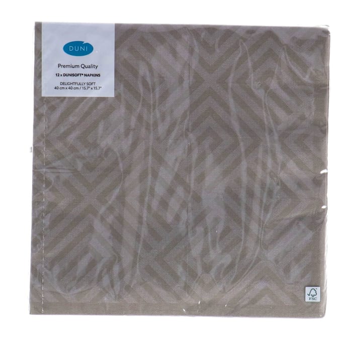 Servetten Mosaic Granite Grey 40x40 cm