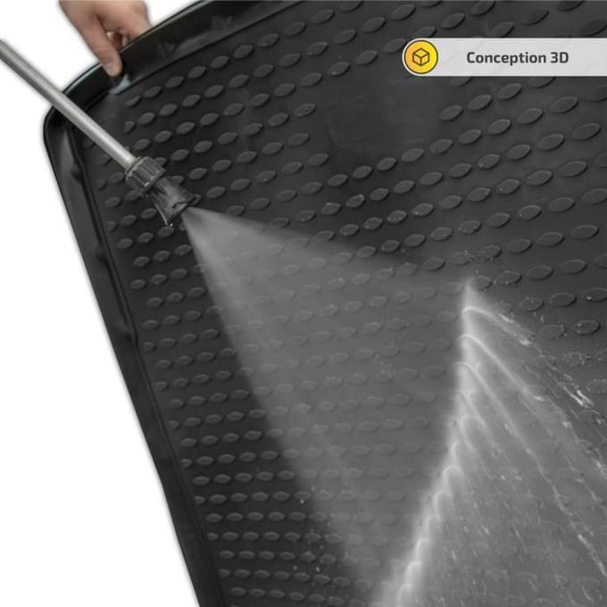 J&amp;J AUTOMOTIVE | Tapis De Coffre Caoutchouc Premium Pour Citroën C1 2005-2014 zwart