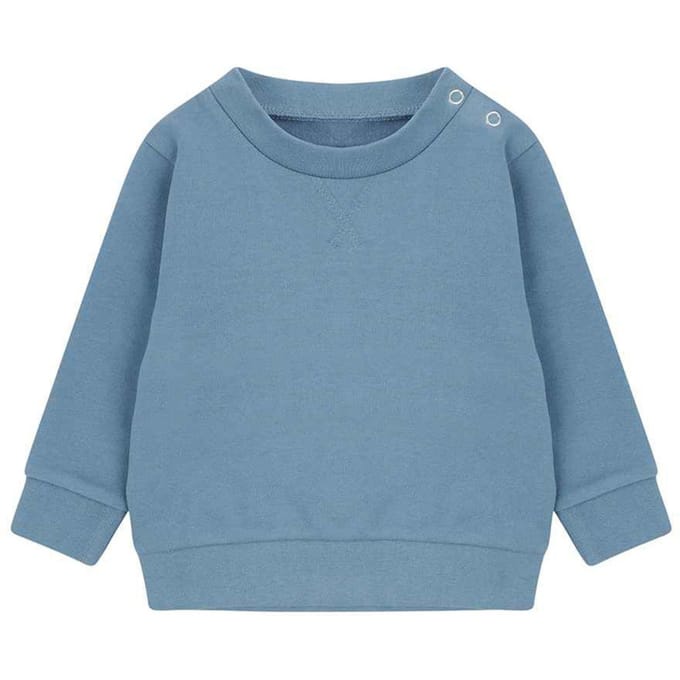 Larkwood Effen Duurzaam Sweatshirt Kinderen/Kinderen (Steen Blauw)