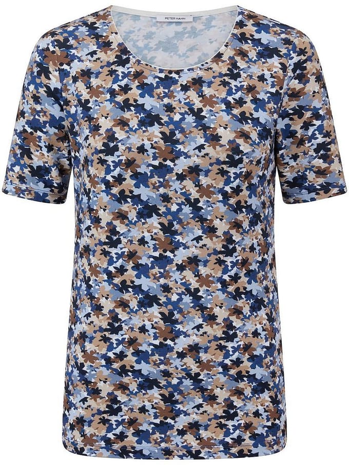 Shirt ronde hals Van Peter Hahn blauw