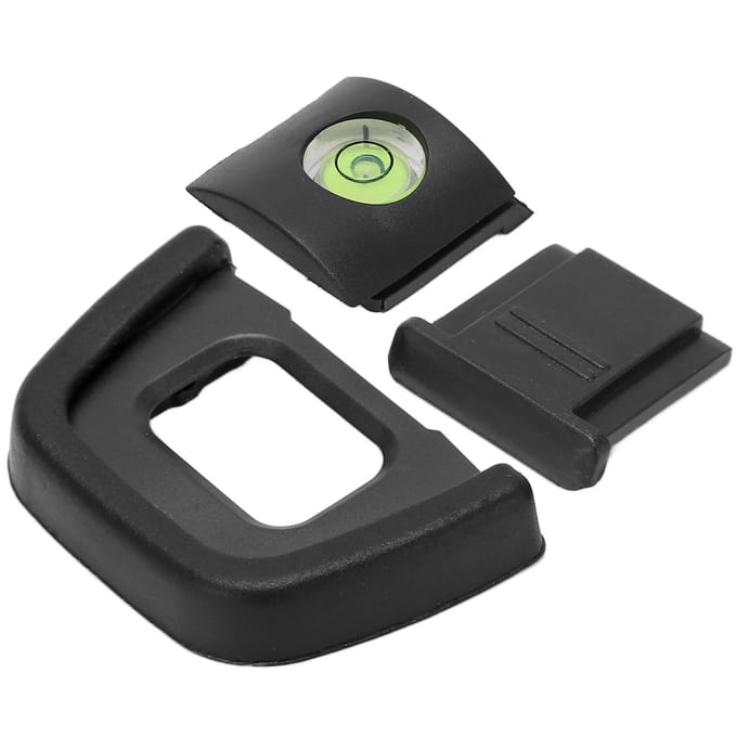 Œilleton de viseur d'appareil photo DK‑23 Couvercle de griffe froide Niveau Ensemble pour D7200 D750 D7100 D5100 D600 D300s D300 D90 D80 black