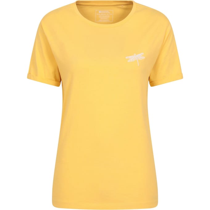 Mountain Warehouse Dames/Dames Libelle Organisch Losjes T-shirt (Lichtgeel)