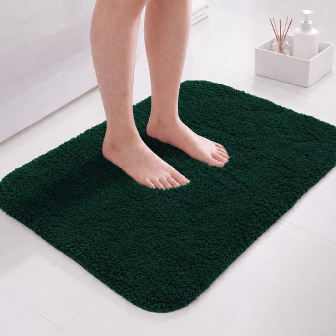 Badmat Anti Slip - Douchemat - Bathroom Mats - Donkergroen