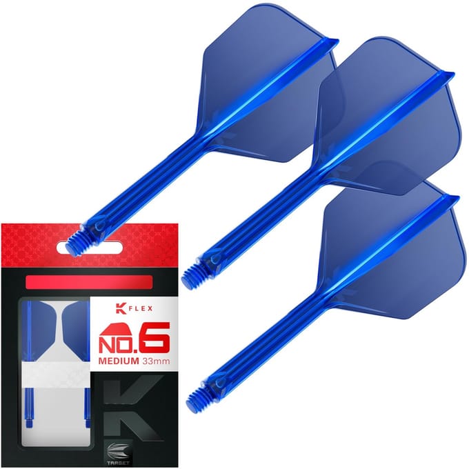 Target K-Flex Blue NO6 - Dart Flights - Medium