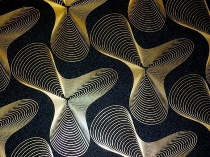 ZWART GOUD RETRO BEHANG 52016