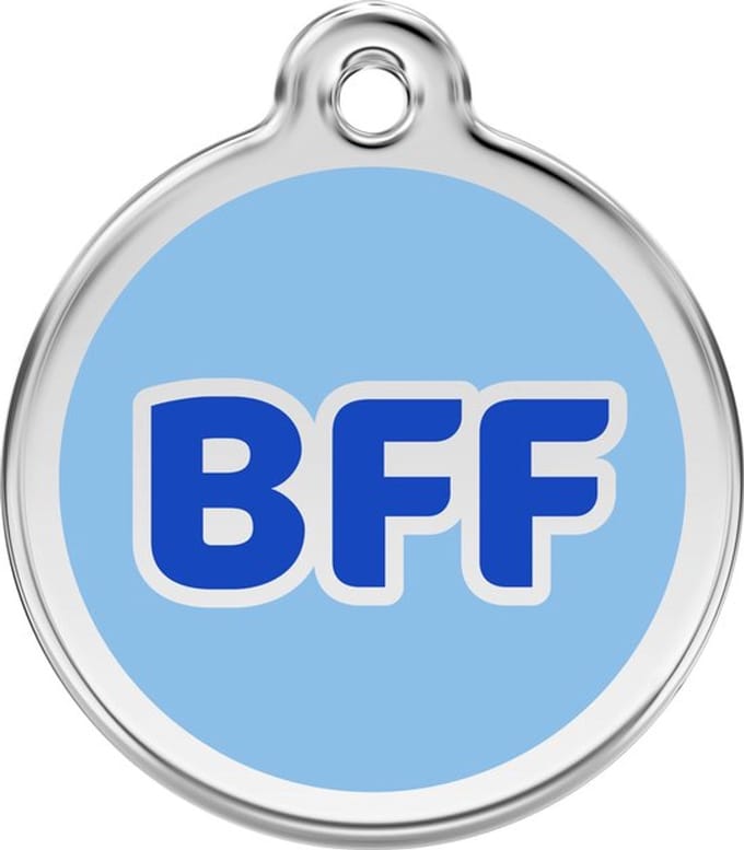 Red Dingo Hondenpenning 38 mm Best Friend blauw