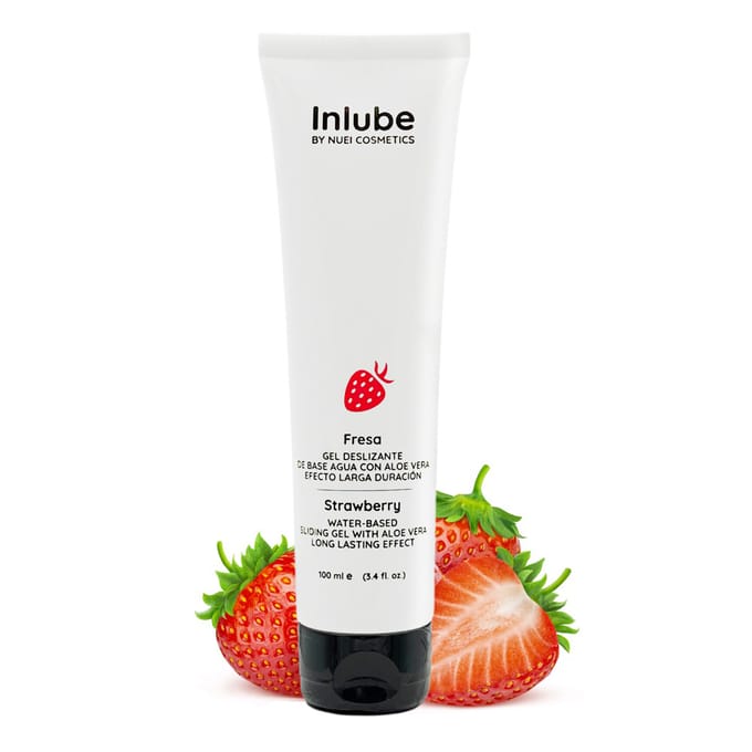 Nuei - Strawberry Glijmiddel op Waterbasis - 100 ml