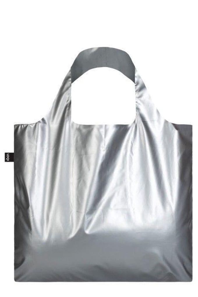 Opvouwbare Shopper Metallic Mat Zilver