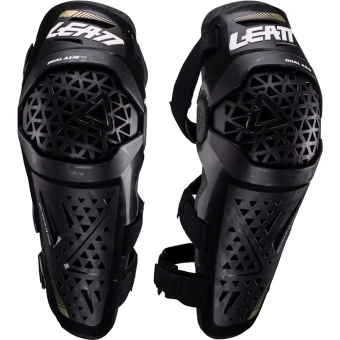 Leatt Dual Axis Pro Zwarte Knie- en Scheenbeschermers - Kniebrace