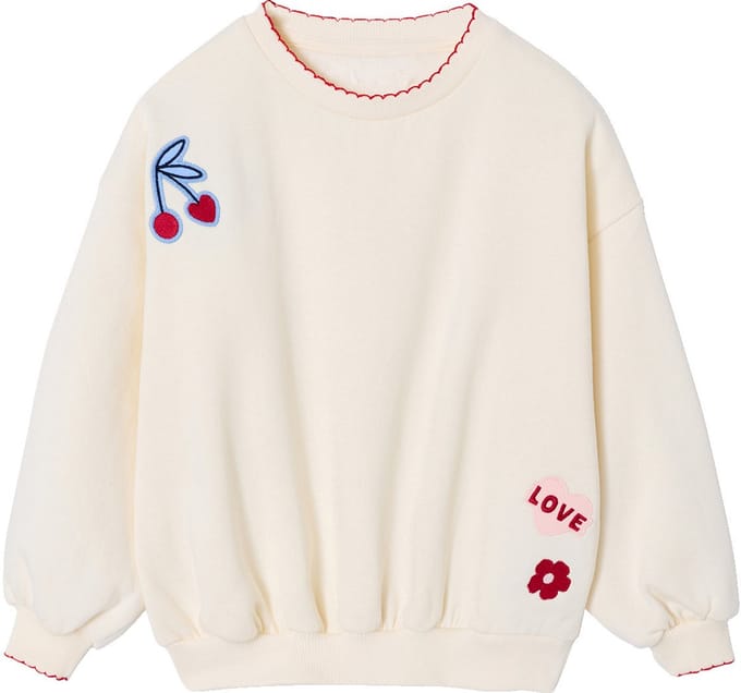 Vertbaudet Sweater voor meisjes met smeltbare patch.