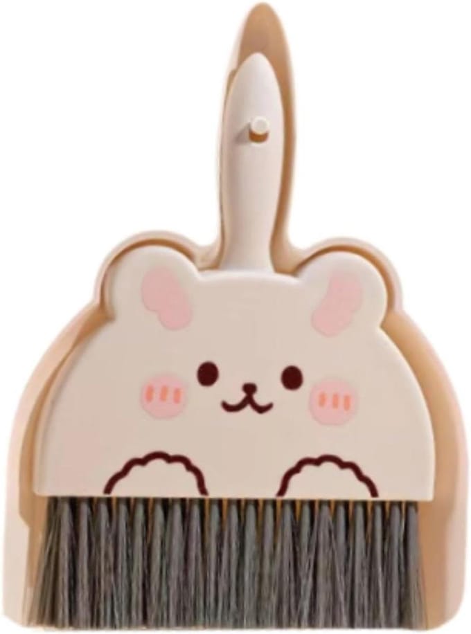 Mini Stoffer en Blik - Kleine Bezem Set - Snel Opruimen - Compact Ontwerp - 23 x 18 cm - null