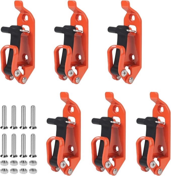 Solidchoice - Set van 6 Metaal en Rubber Dakdragers met Klemmen
