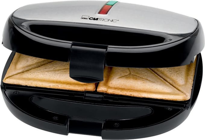 Clatronic ST/WA 3670 - sandwich maker / waffle maker / grill - Zwart/inox