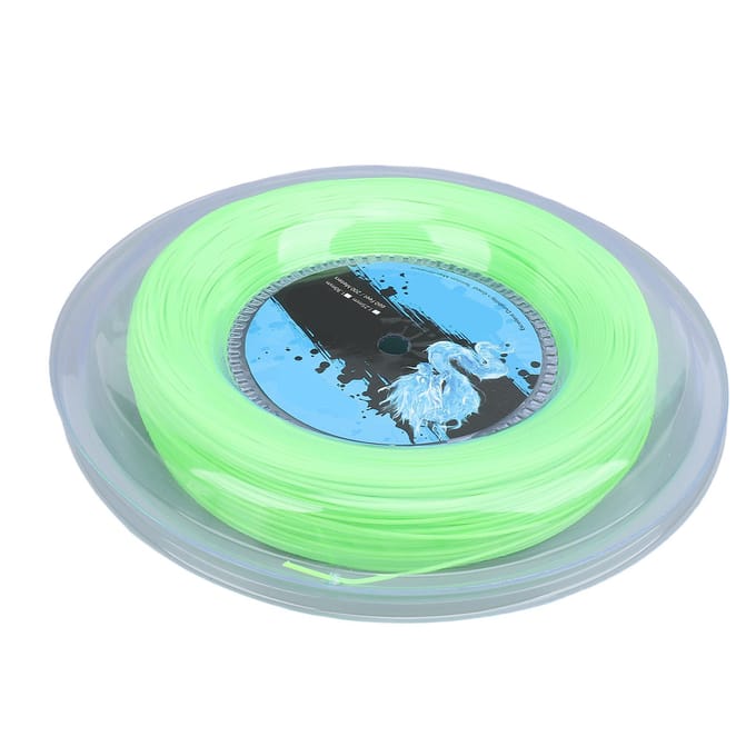 Tennissnaar Polyester 200m Rol Tennisracketsnaar voor Training Fluorescerend Groen green