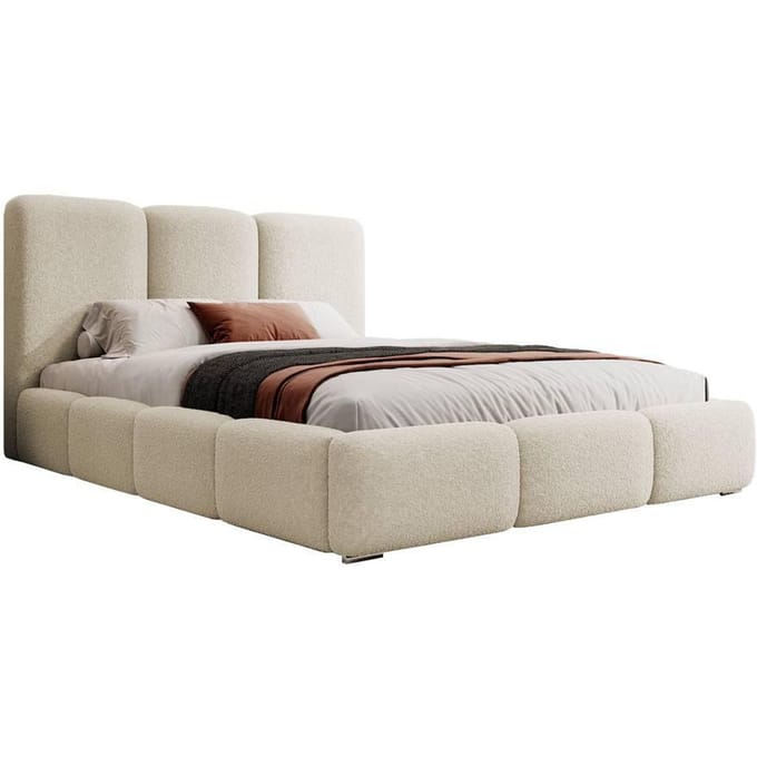 Bedframe Briar bouclé met opbergruimte 140x200 | NADUVI Collection