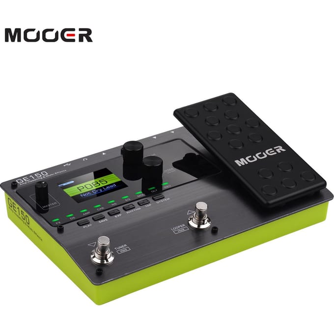 MOOER GE150 Versterkermodellering & multi-effectpedaal 55 Versterkermodellen 151 Effecten 80s Looper 40 Drum US Plug