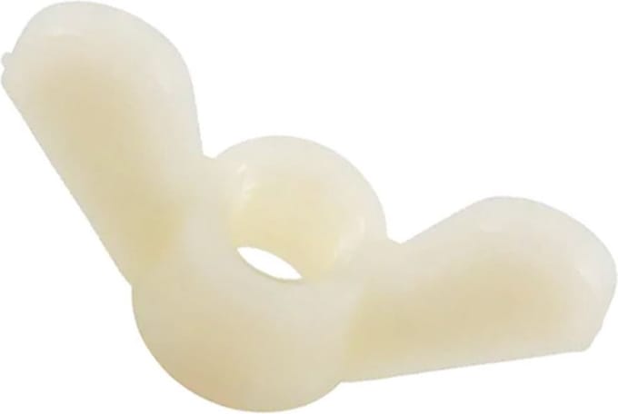10x M3 nylon vleugelmoer - UL94 V2