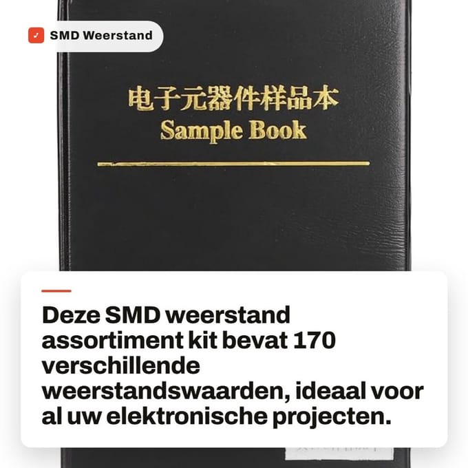 Dailygoods - SMD Weerstand Assortiment Kit met 170 Soorten
