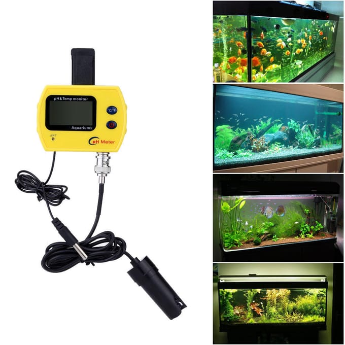 Professionele draagbare online pH-meter met hoge precisie voor aquariumzuurmeter waterkwaliteitsanalysator EU Plug