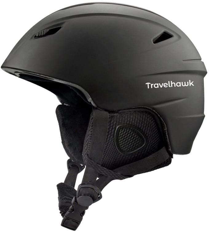 Travelhawk Skihelm Snowboard Helm Unisex - Zwart - S/M & L/XL