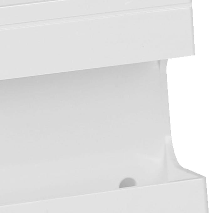 Aan de muur gemonteerde telefoonhouder Plastic zelfklevende multifunctionele telefoonlaadstandaard TV-afstandsbediening white