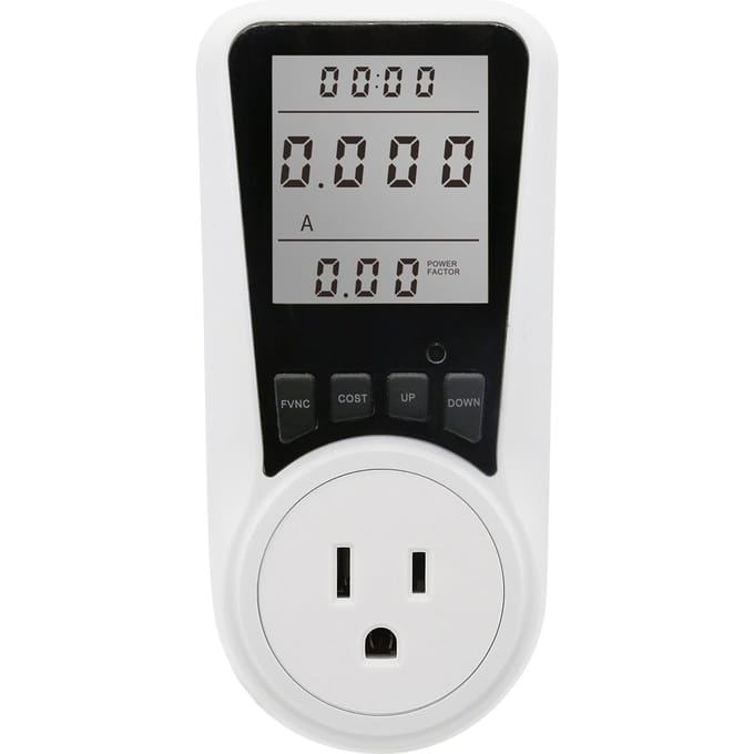 LCD-scherm Elektriciteitsverbruik Vermogensmeter Socket Energie Watt Spanning Ampère Tester Wattage kWh US-1 without backlight