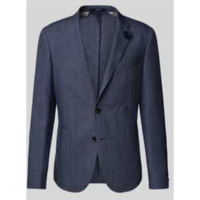 Slim fit 2-knoops colbert van linnen, model 'Hoverest'