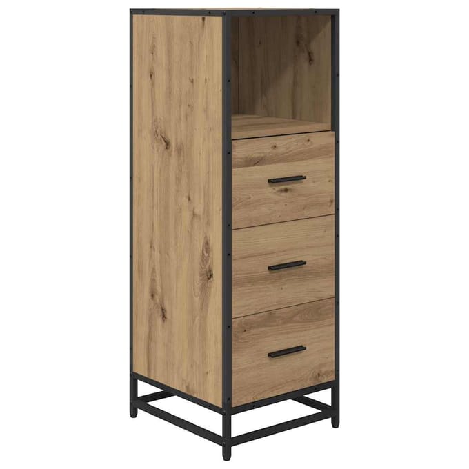 vidaXL - Badkamermeubel - Set - Artisan - Eiken - 35 - x - 37,5 - x - 100 - cm
