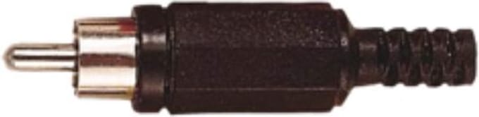 Tulp (m) audio/video connector - plastic / zwart