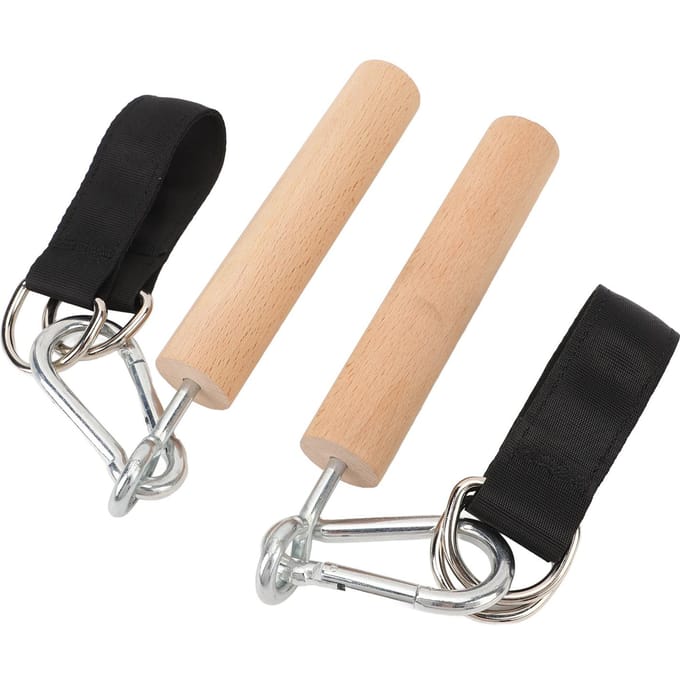 1 Paar Optrekhandgrepen Bevestiging Multifunctioneel Duurzaam Draagbaar Optrekhandgrepen Grip Oefening beige