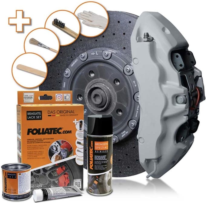 Foliatec Remklauwlakset - olifanten grijs - 3 Componenten