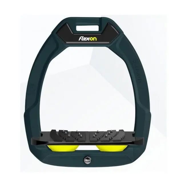 Veiligheidsstijgbeugels Plat Ultra Grip Groen/Zwart/Geel Flex-On Safe-On