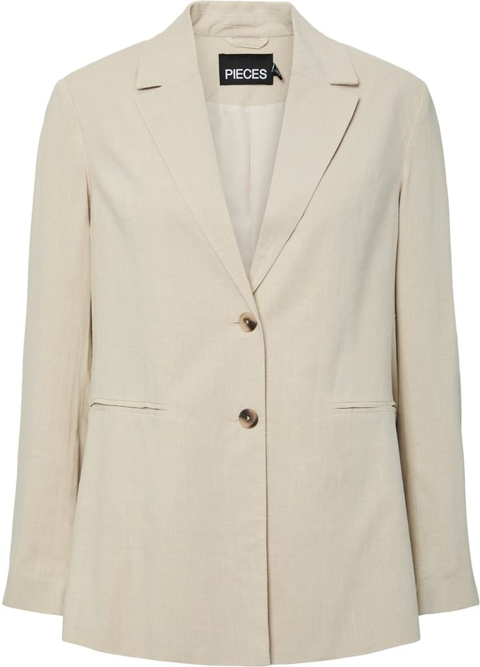 Pieces Blazer Pcvinsty Blazer 17162582 Silver Lining Dames Maat - M