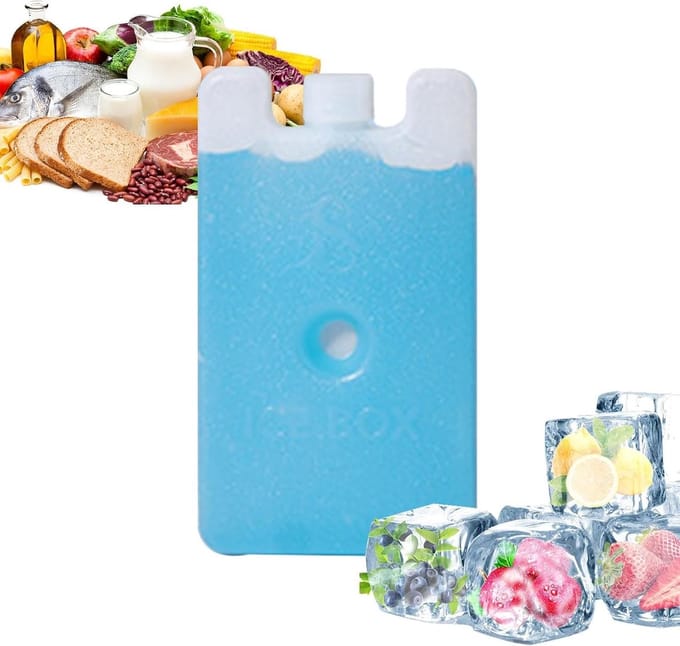 Koelblok voor Ventilator - IJsblok Koeler - Koel Houden - Herbruikbaar Zonder Water - 150ml - Wit
