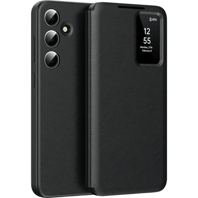 CaseBody Samsung Galaxy A56 Smart Cover Zwart